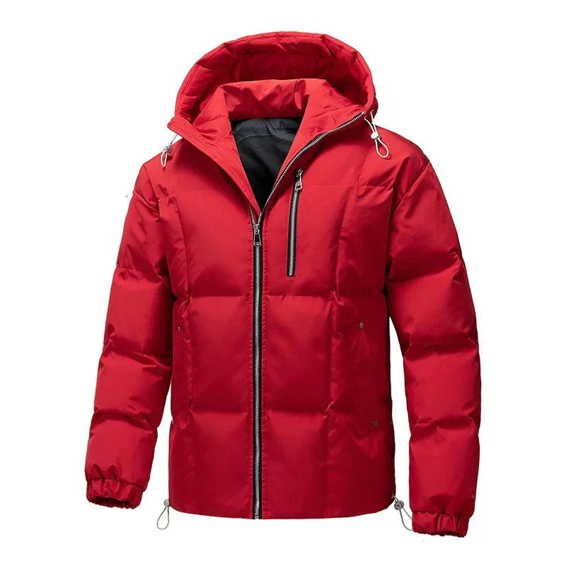 Parka pikowana z kapturem