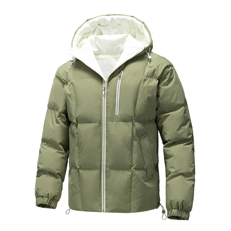 Parka pikowana z kapturem