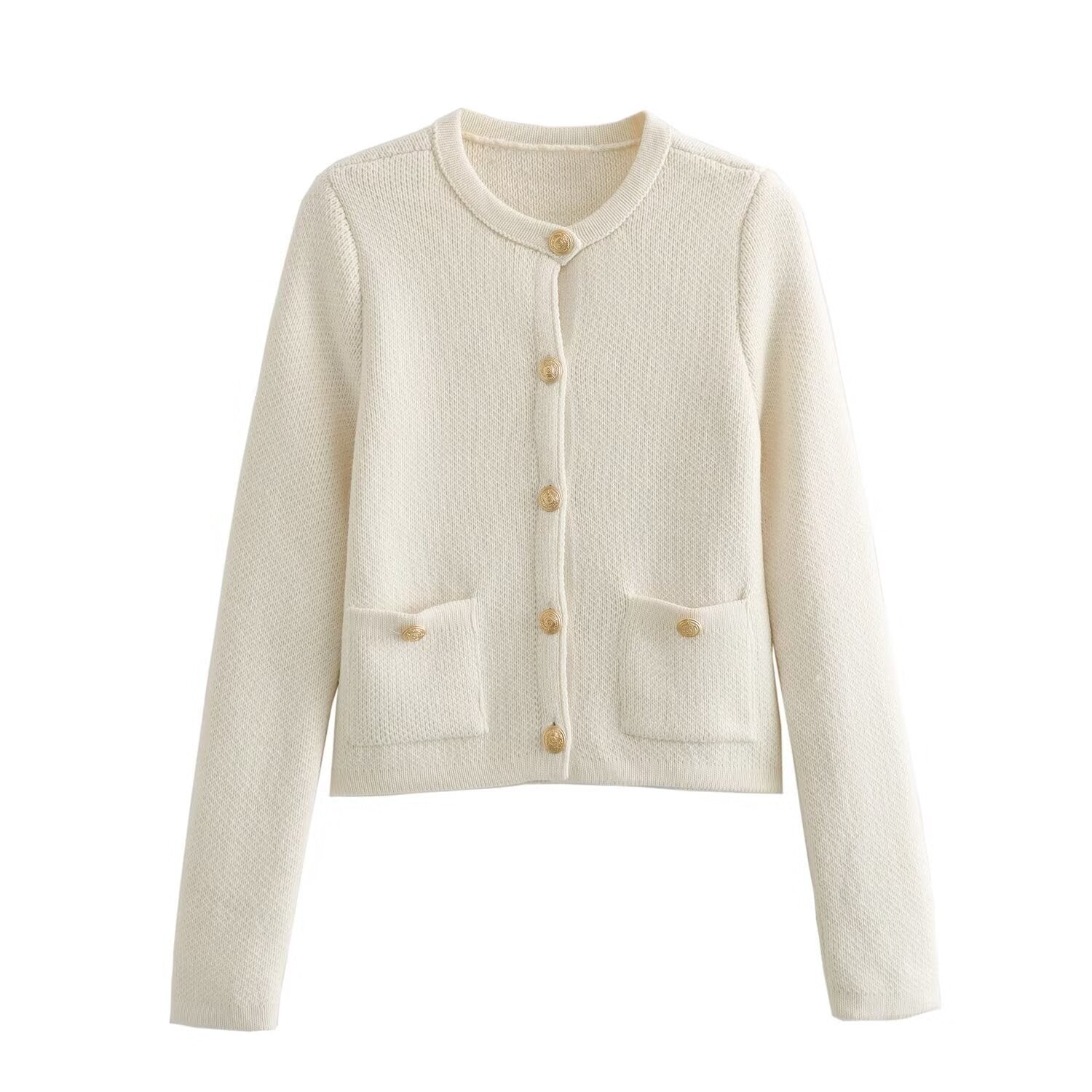 Sweter z guzikiem