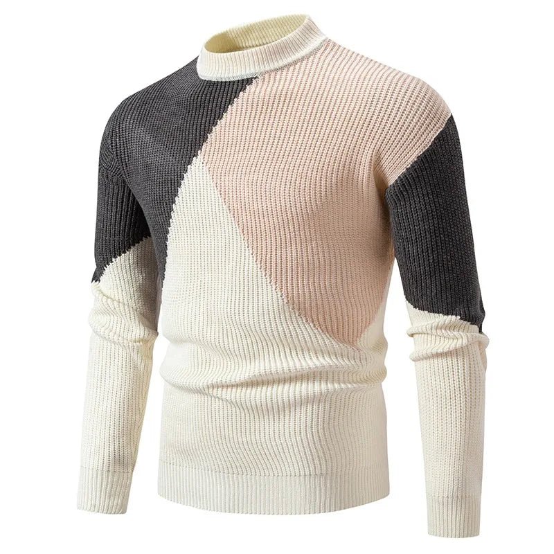 Wzorzysty Dzianany Sweter