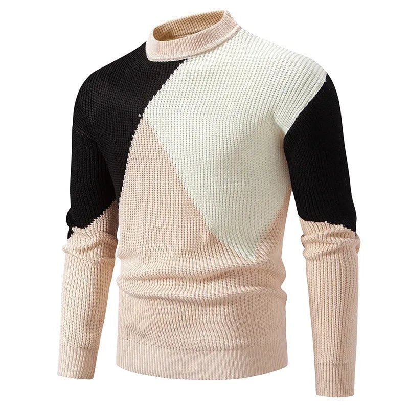 Wzorzysty Dzianany Sweter